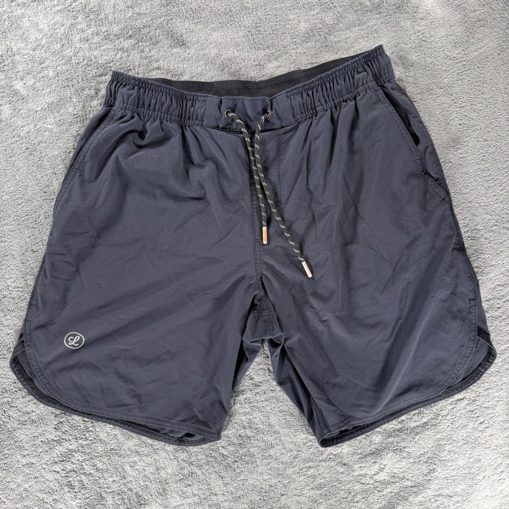 Legends Athletic Luka Shorts 7" Mens Large Charcoal Vented Zipper Pocket
